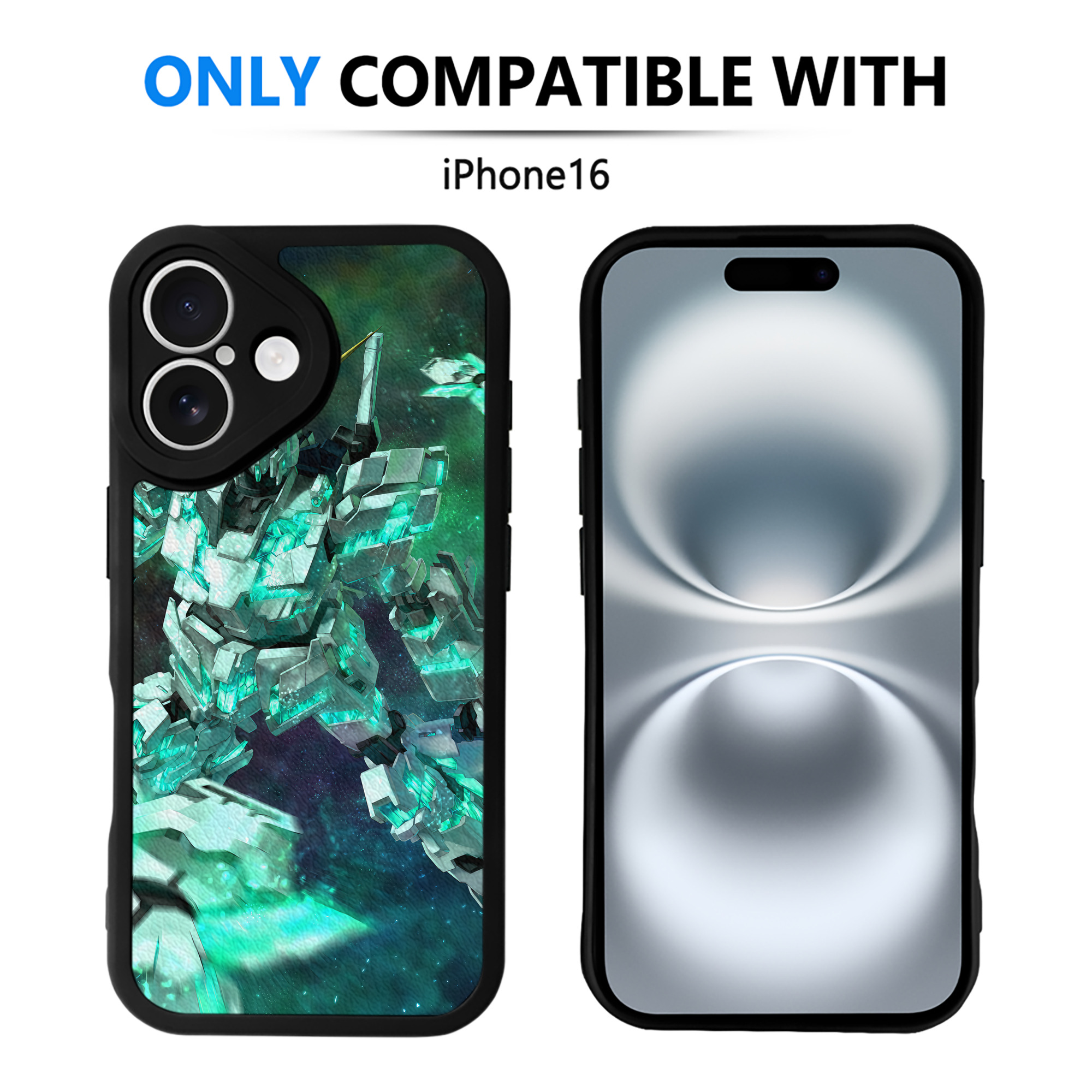（画像用） 機動戦士ガンダム Mobile Suit Gundam 【iPhone 16シリーズ対応】シリコンスマホケース（レザー調） 材質：シリコン